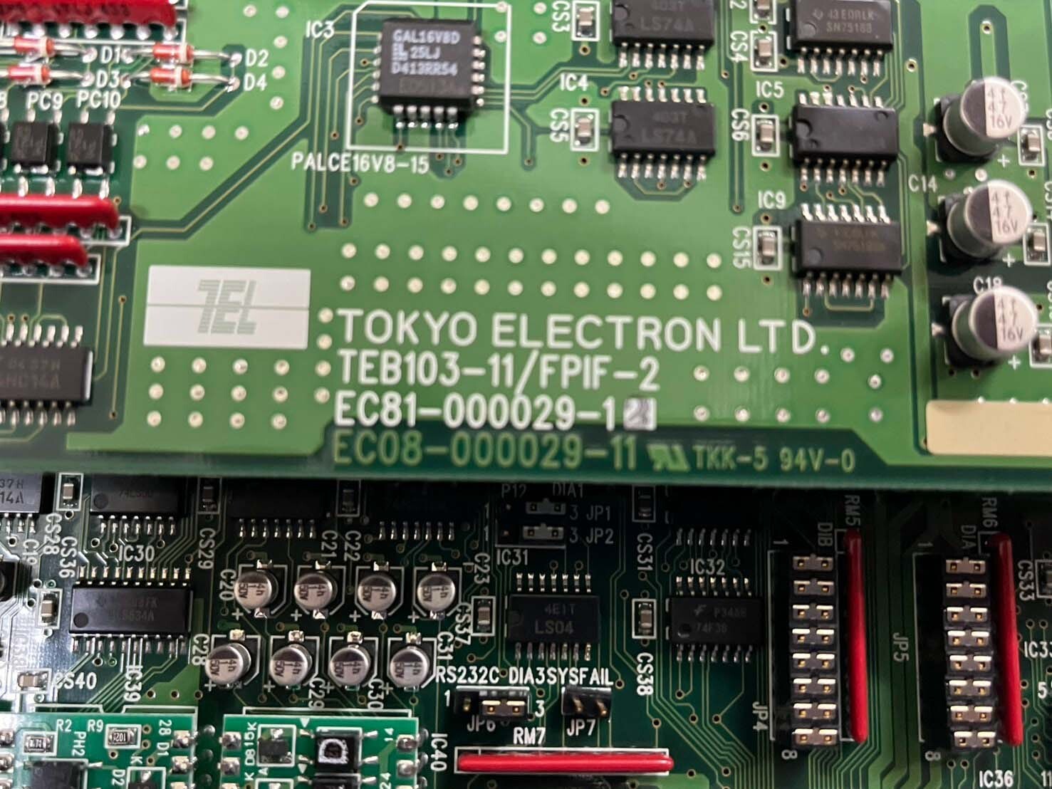 Photo Used TEL / TOKYO ELECTRON Lot of boards for Alpha 303i For Sale