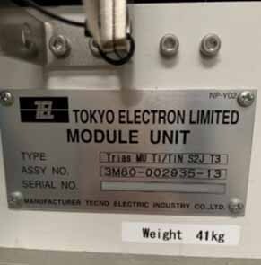 圖為 已使用的 TEL / TOKYO ELECTRON Lot of spare parts 待售