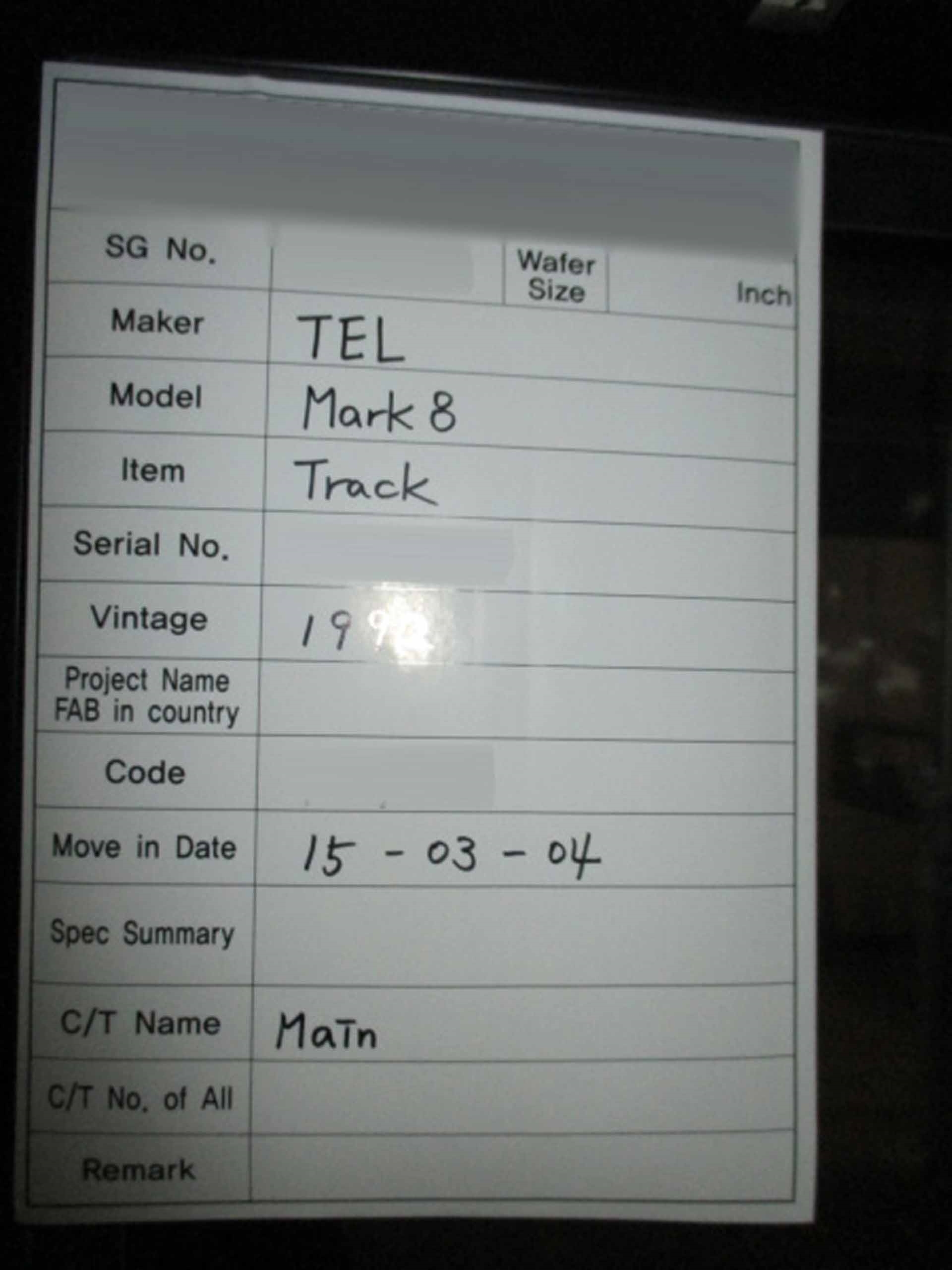 图为 已使用的 TEL / TOKYO ELECTRON Mark 8 待售