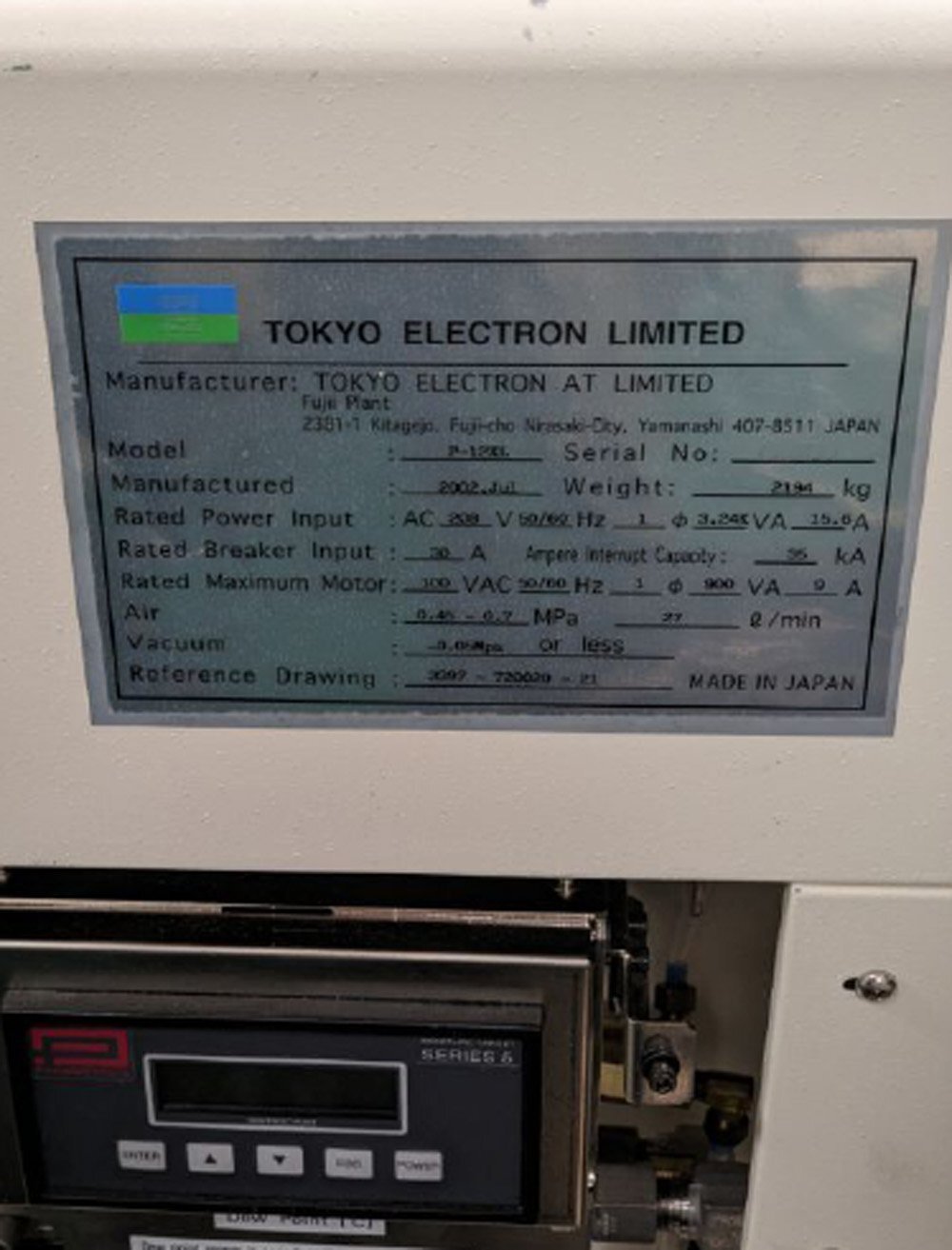 圖為 已使用的 TEL / TOKYO ELECTRON P-12XL 待售