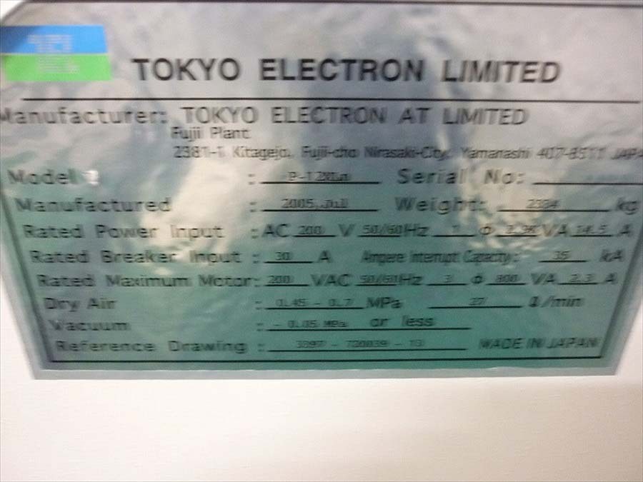 圖為 已使用的 TEL / TOKYO ELECTRON P-12XL 待售