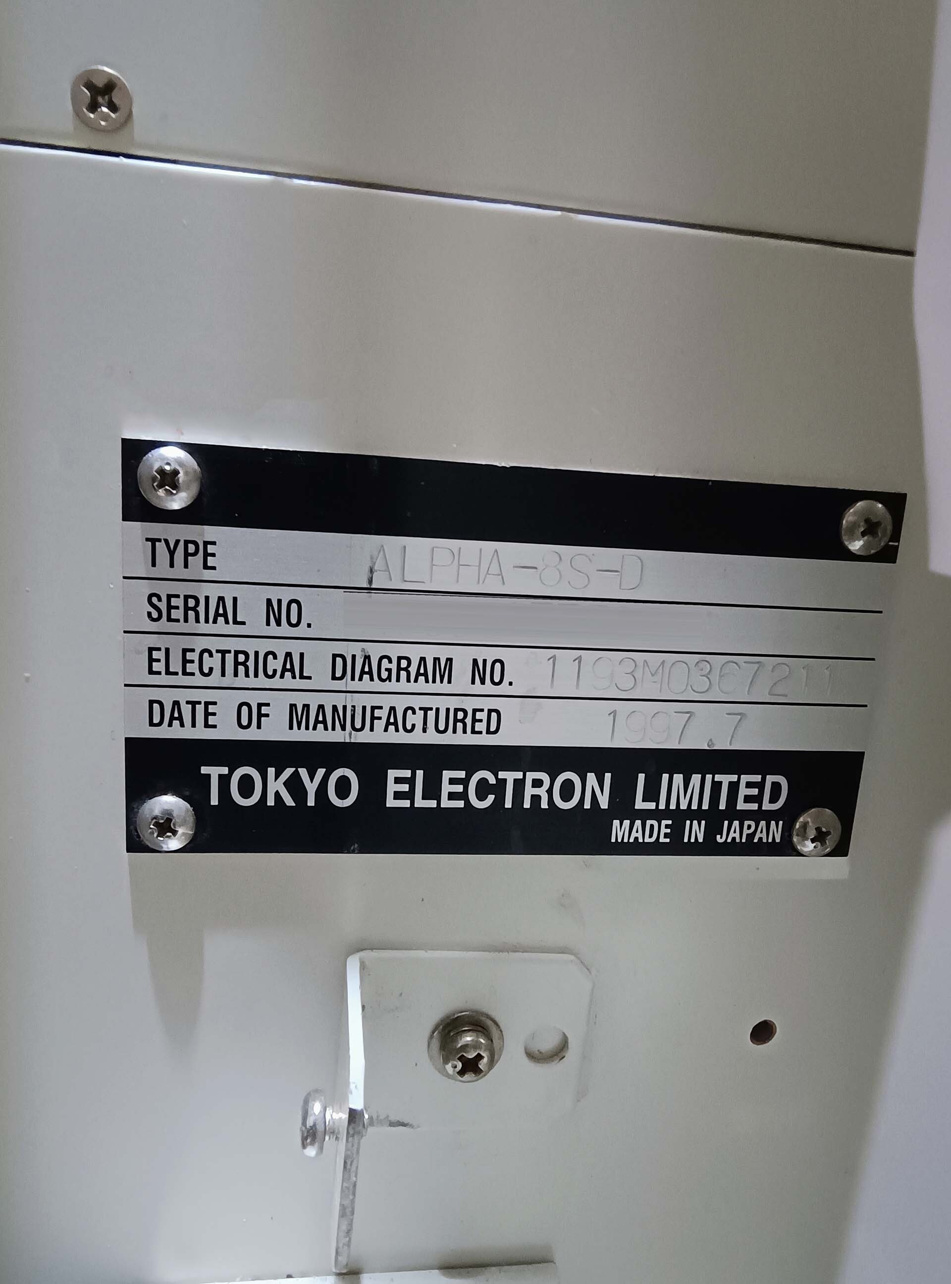 Foto Verwendet TEL / TOKYO ELECTRON Alpha 8S Zum Verkauf
