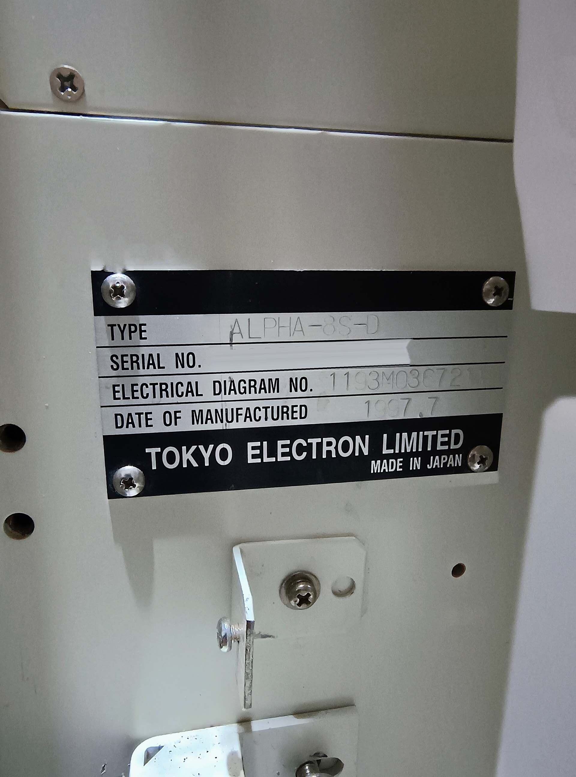 Foto Verwendet TEL / TOKYO ELECTRON Alpha 8S Zum Verkauf