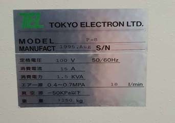 图为 已使用的 TEL / TOKYO ELECTRON P-8 待售