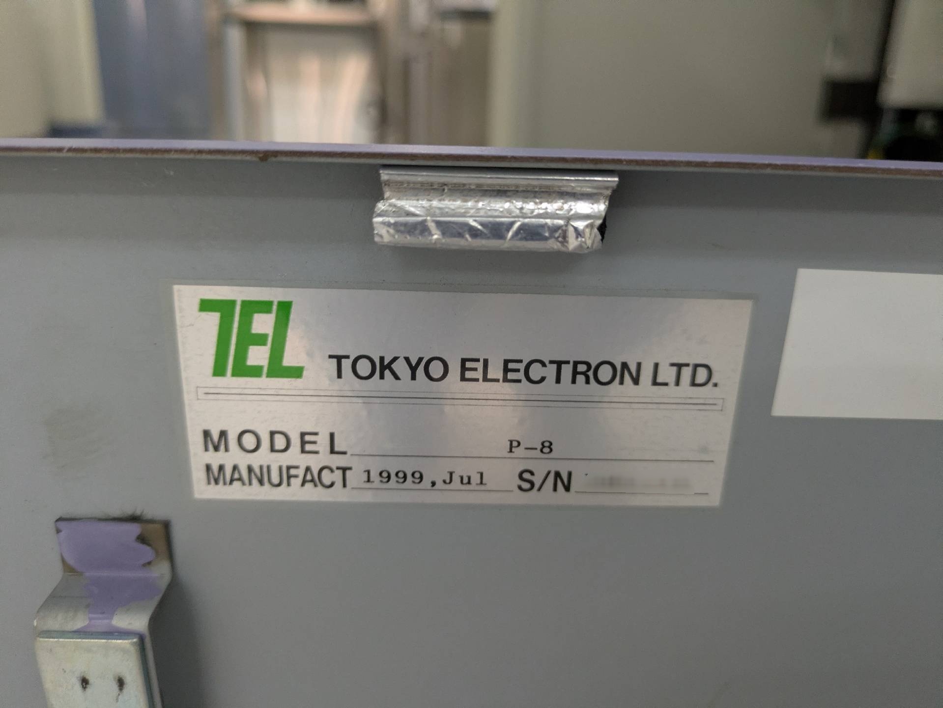 Photo Used TEL / TOKYO ELECTRON P-8LC For Sale