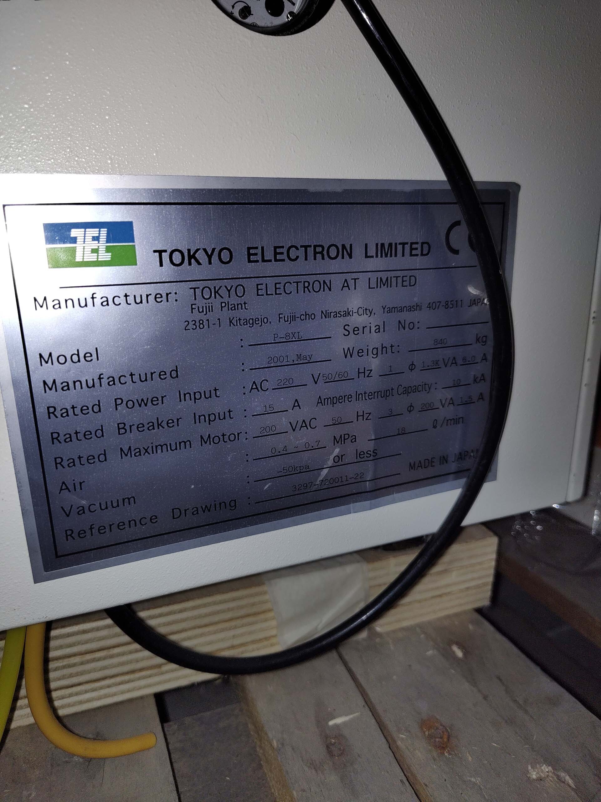사진 사용됨 TEL / TOKYO ELECTRON P-8XL 판매용