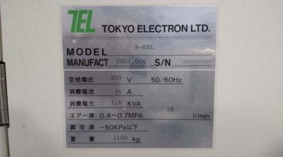 图为 已使用的 TEL / TOKYO ELECTRON P-8XL 待售
