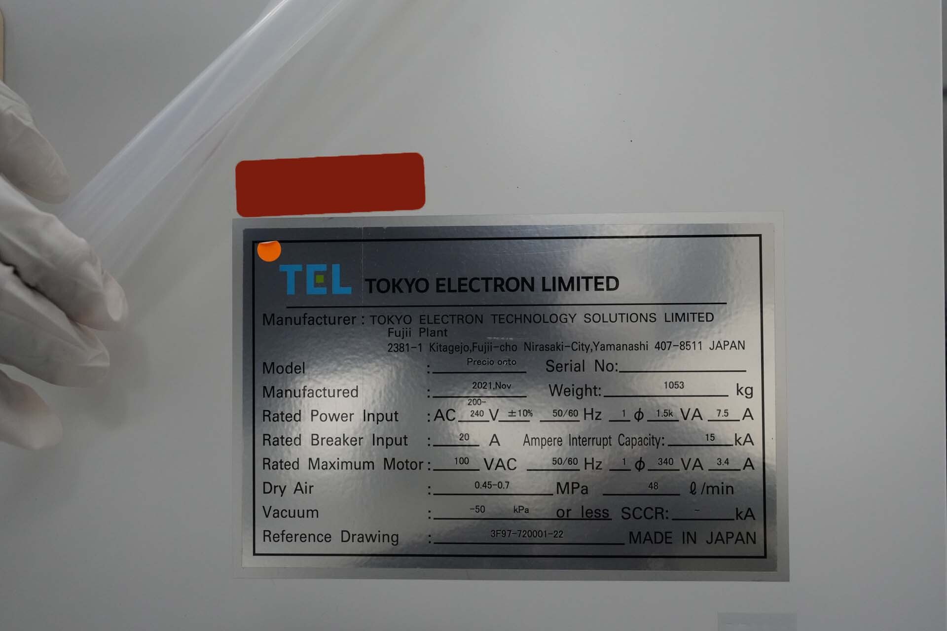 图为 已使用的 TEL / TOKYO ELECTRON Precio Octo 待售