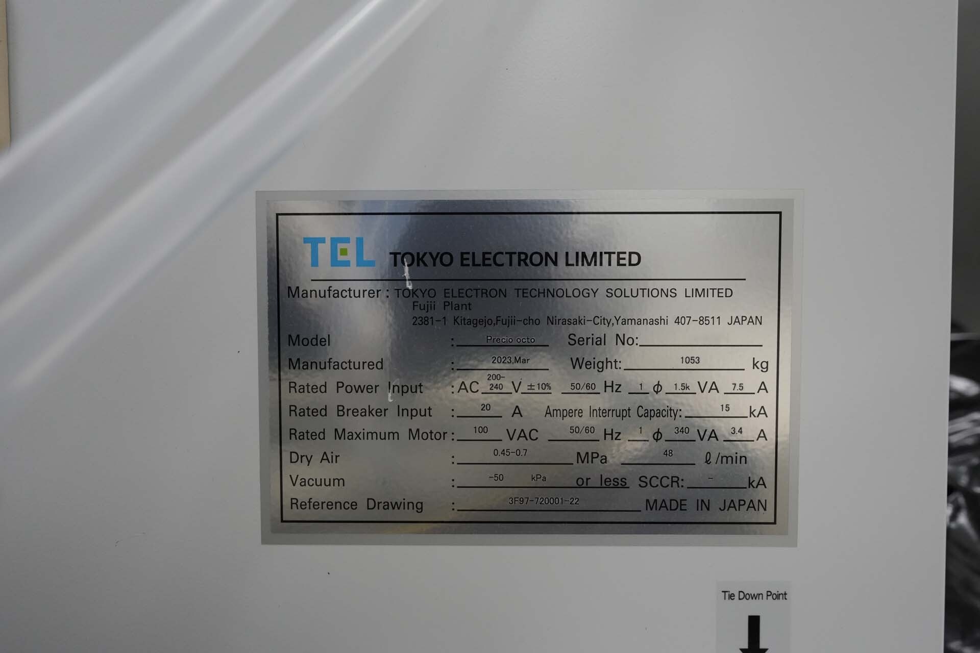 Foto Verwendet TEL / TOKYO ELECTRON Precio Octo Zum Verkauf