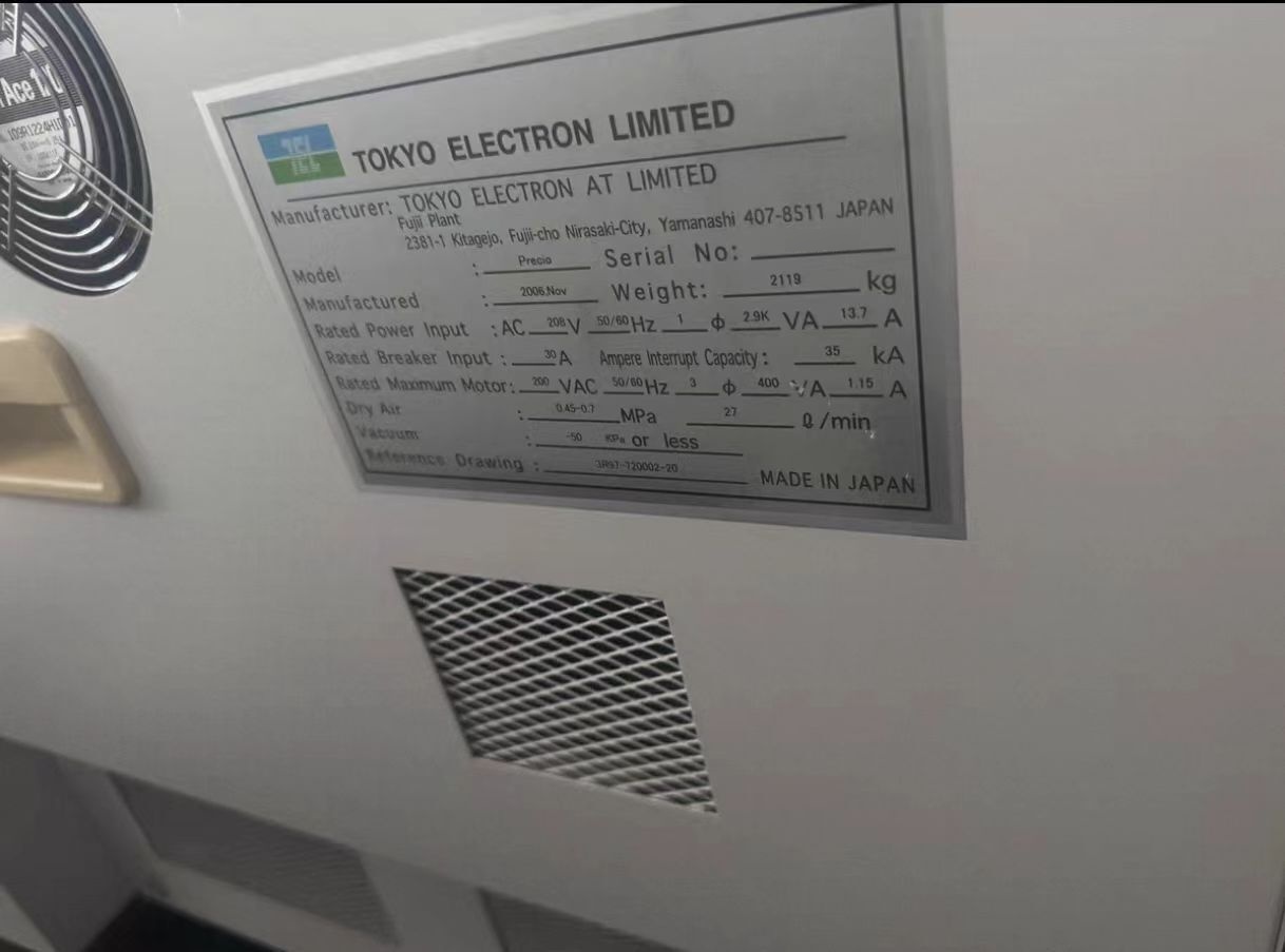 Photo Utilisé TEL / TOKYO ELECTRON Precio À vendre