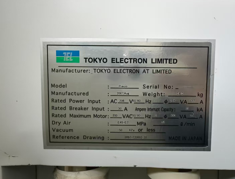 Photo Utilisé TEL / TOKYO ELECTRON Precio À vendre