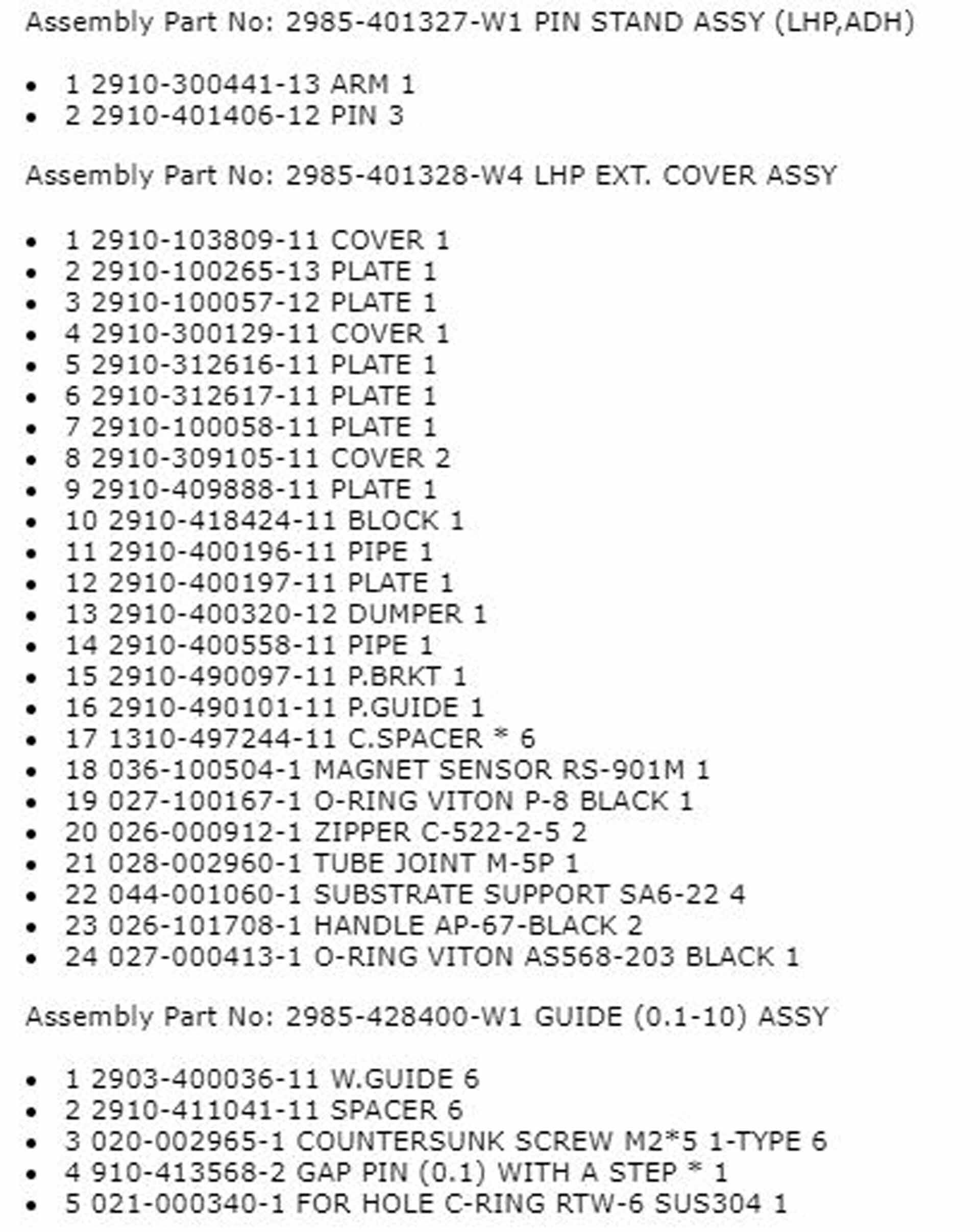 圖為 已使用的 TEL / TOKYO ELECTRON Spare parts for ACT 12 待售