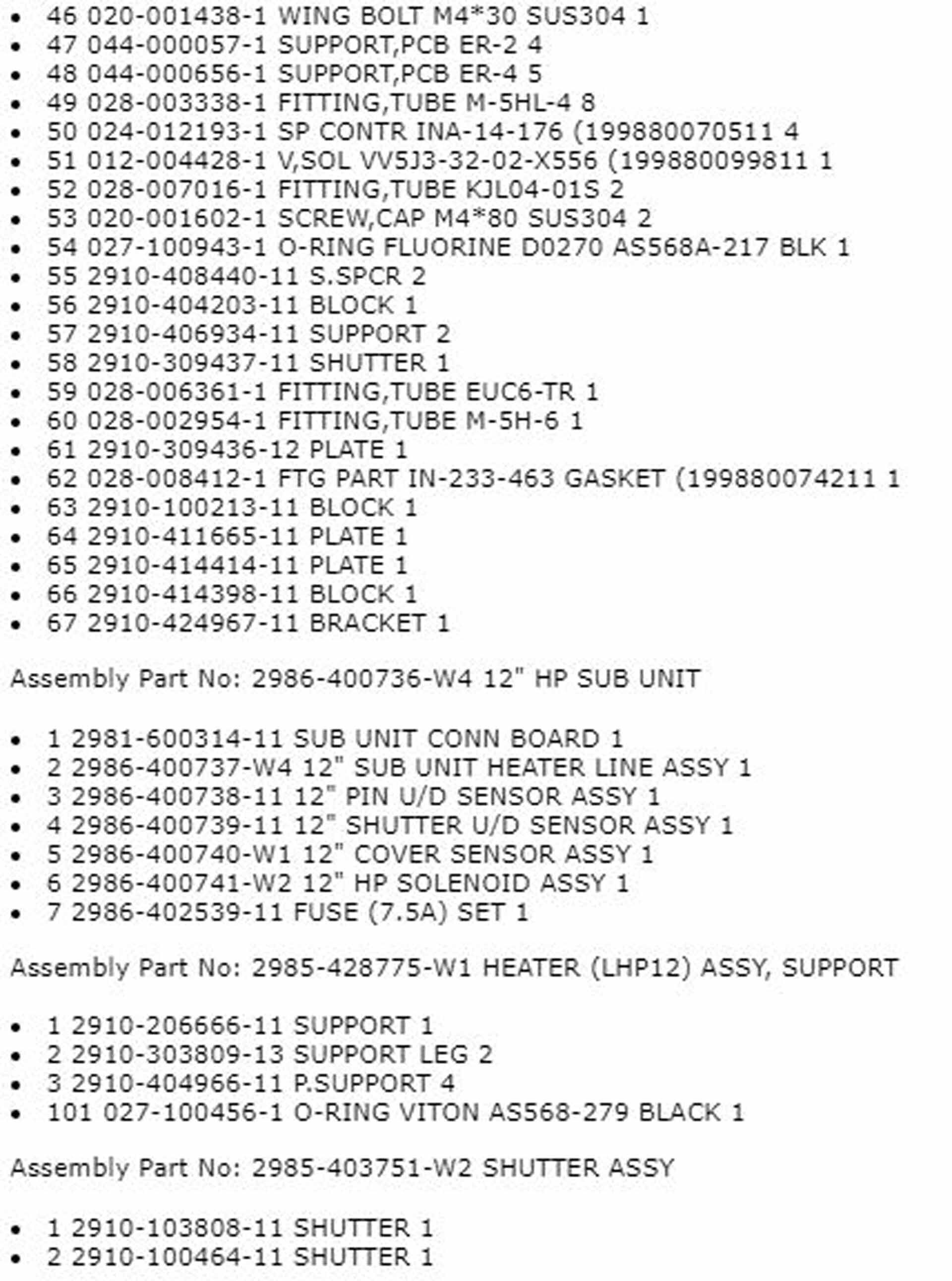 图为 已使用的 TEL / TOKYO ELECTRON Spare parts for ACT 12 待售