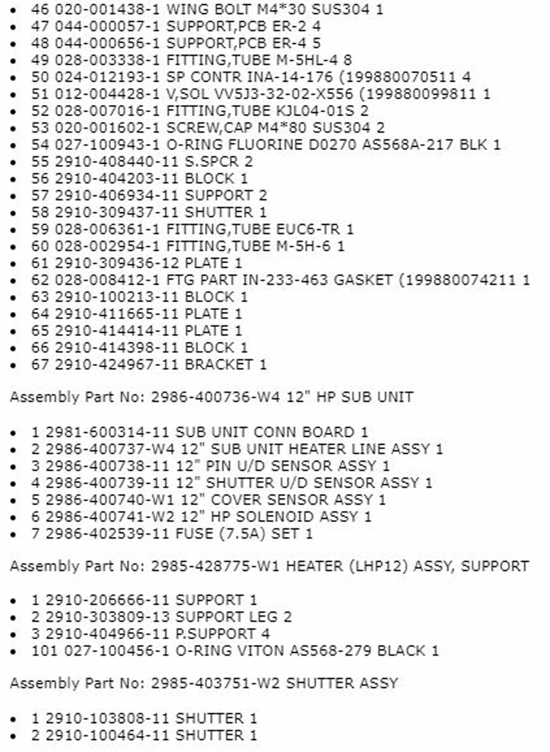 사진 사용됨 TEL / TOKYO ELECTRON Spare parts for ACT 12 판매용