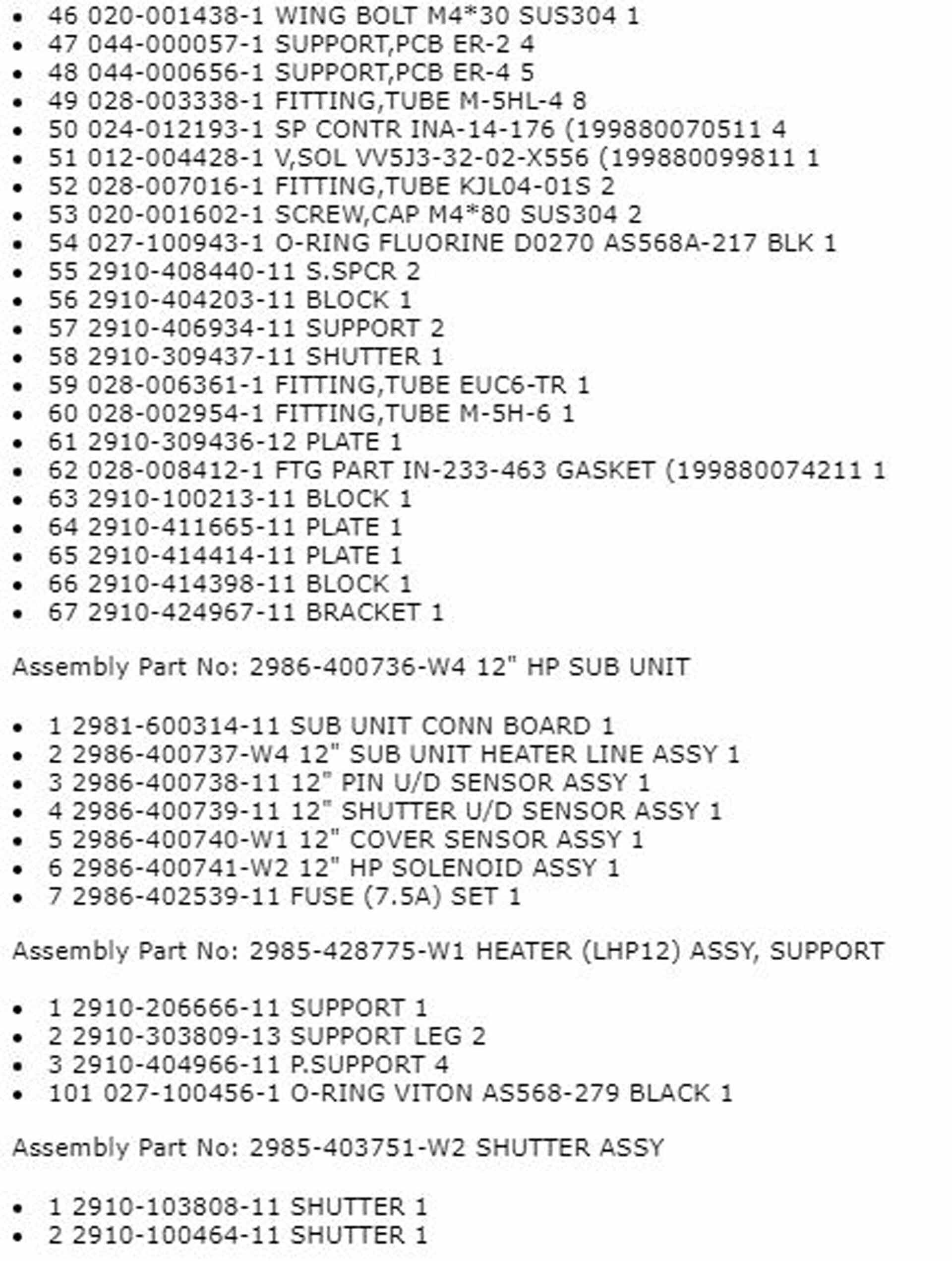 图为 已使用的 TEL / TOKYO ELECTRON Spare parts for ACT 12 待售