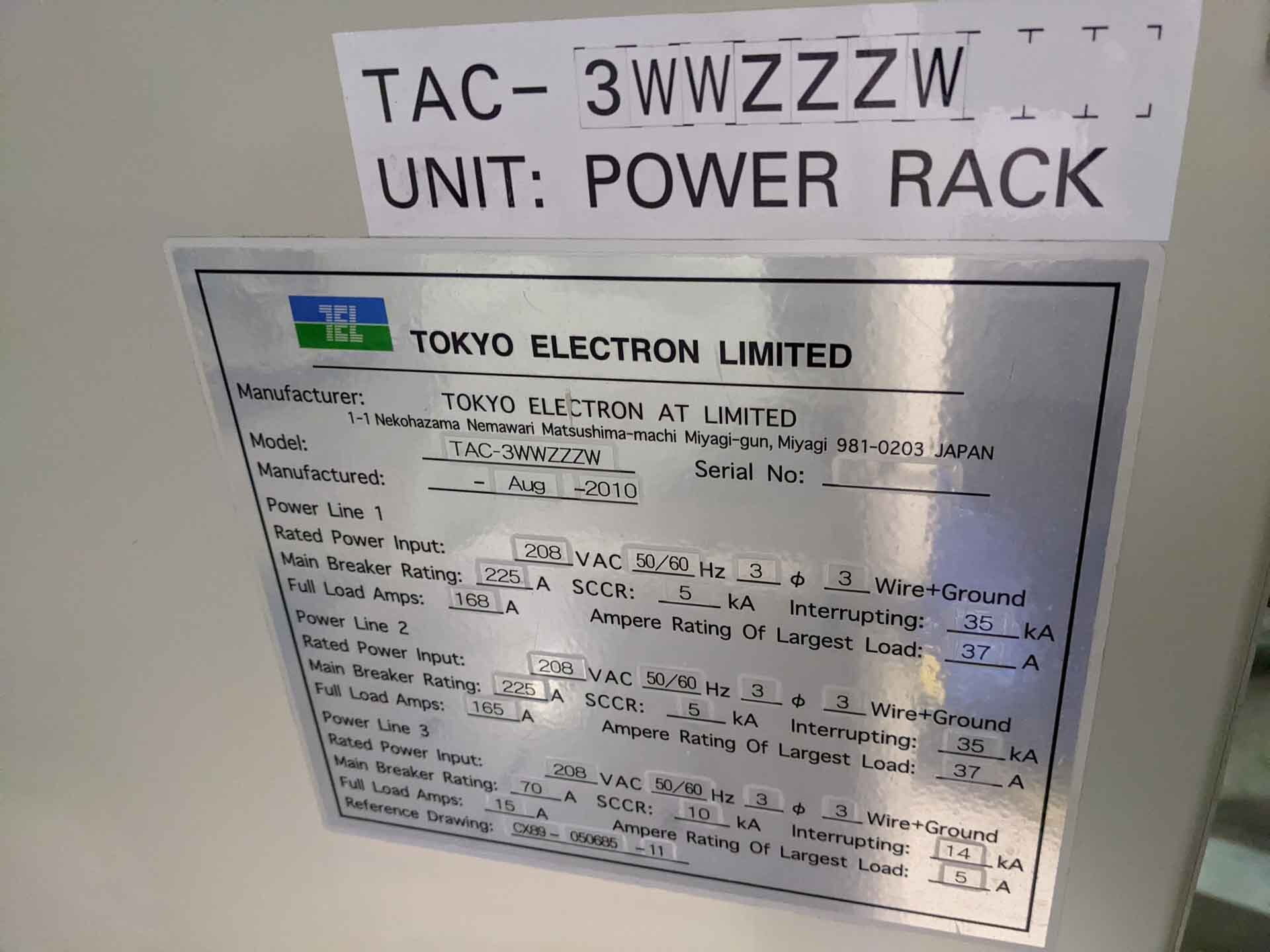 图为 已使用的 TEL / TOKYO ELECTRON Tactras 待售