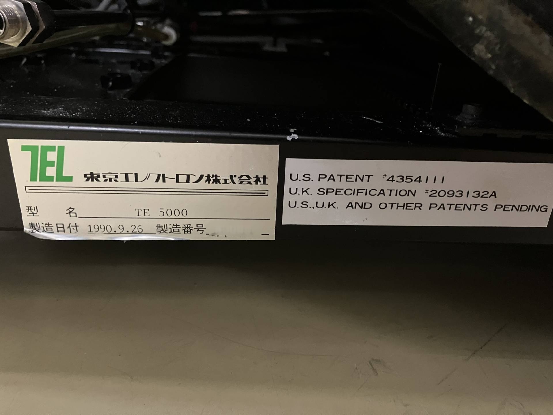 사진 사용됨 TEL / TOKYO ELECTRON TE 5000 판매용