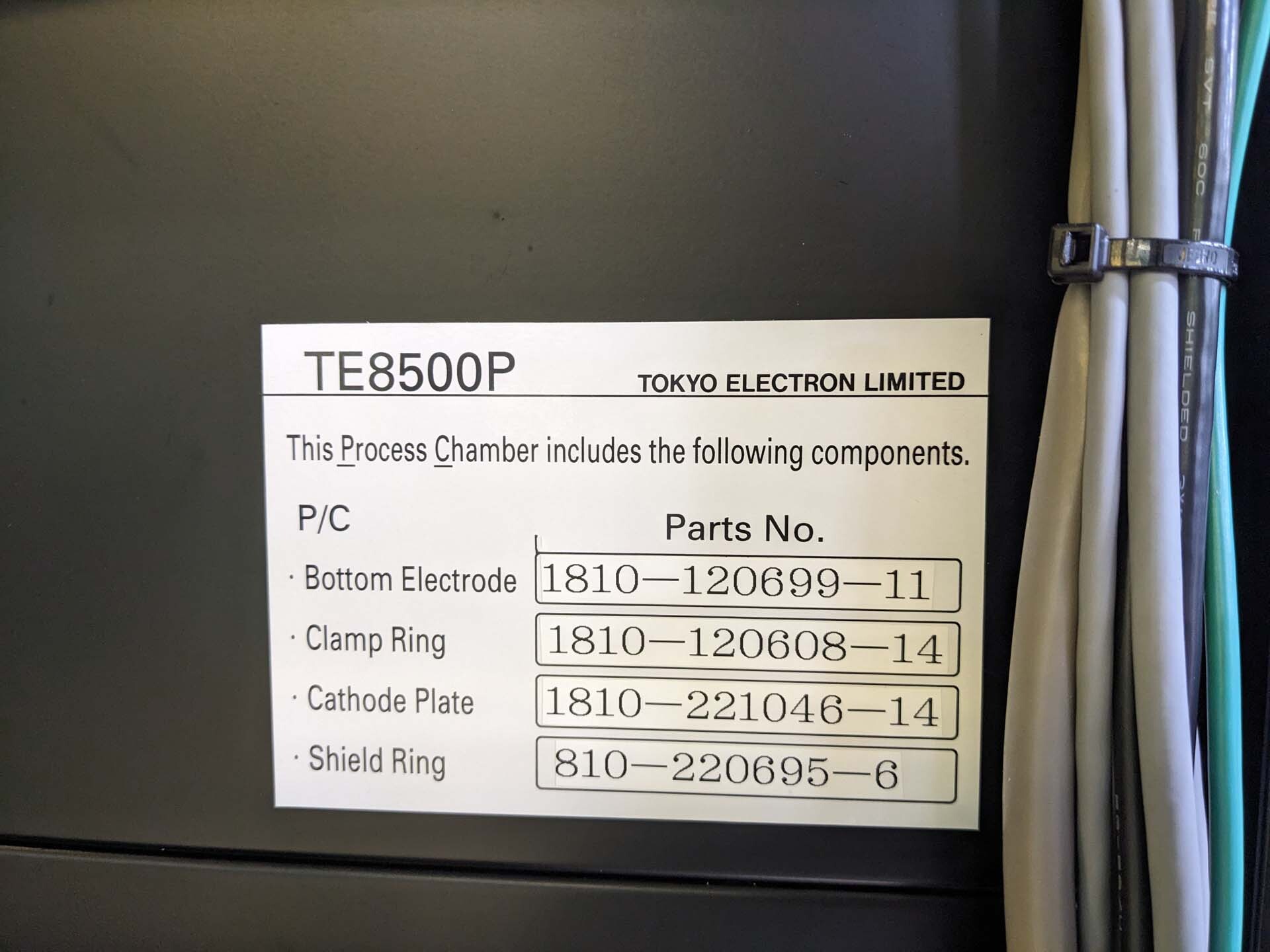 圖為 已使用的 TEL / TOKYO ELECTRON TE 8500 待售