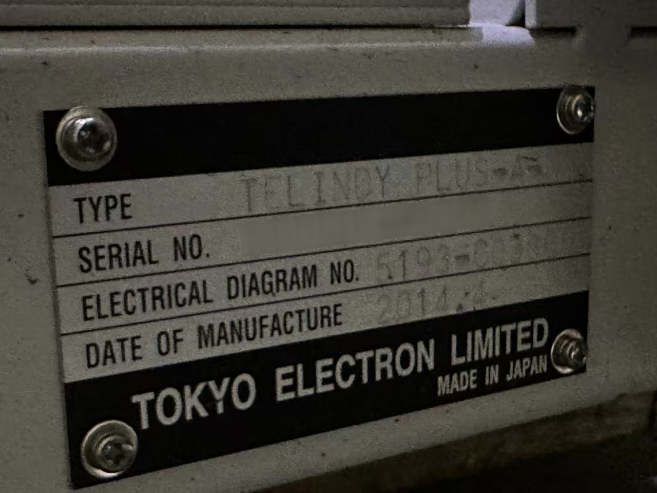 フォト（写真） 使用される TEL / TOKYO ELECTRON Indy Plus-A-M 販売のために