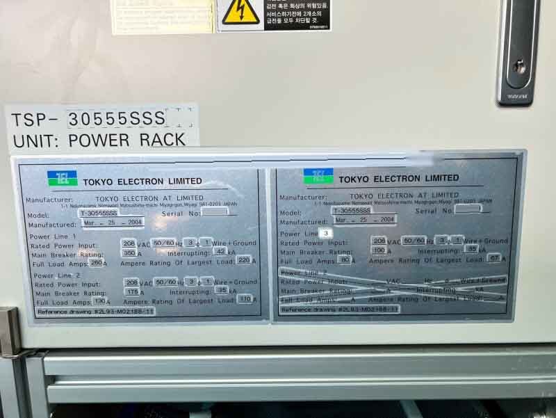 Photo Used TEL / TOKYO ELECTRON Telius SCCM Shin TSP-30555SSS For Sale