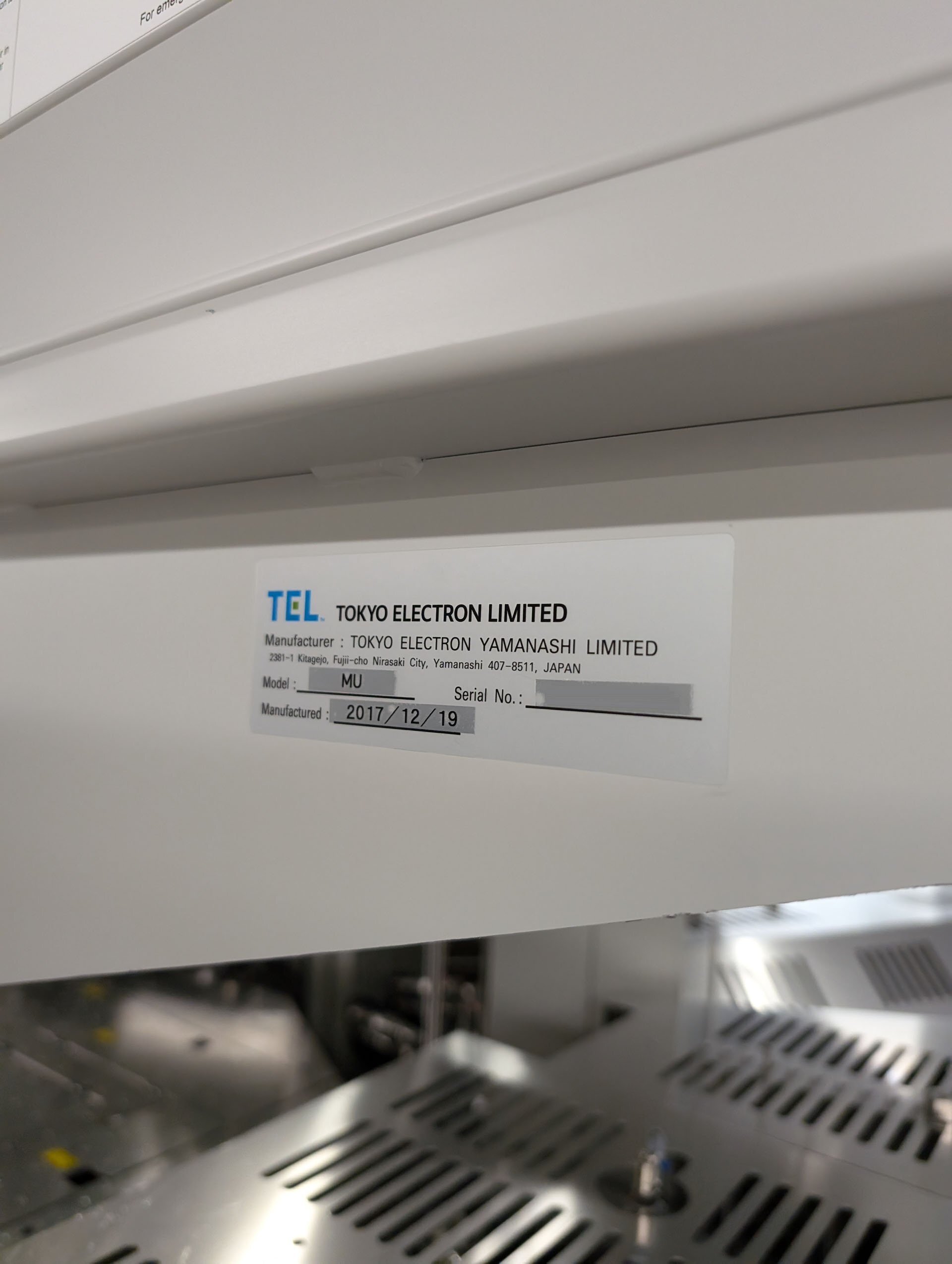 사진 사용됨 TEL / TOKYO ELECTRON Trias 판매용