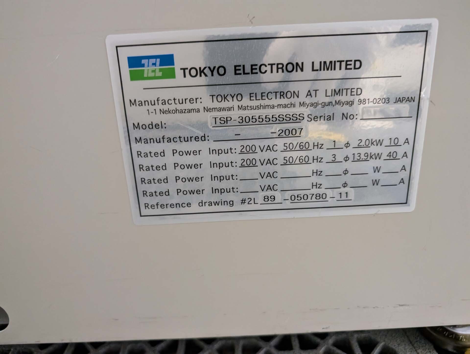 Foto Verwendet TEL / TOKYO ELECTRON TSP-305555SSSS Zum Verkauf