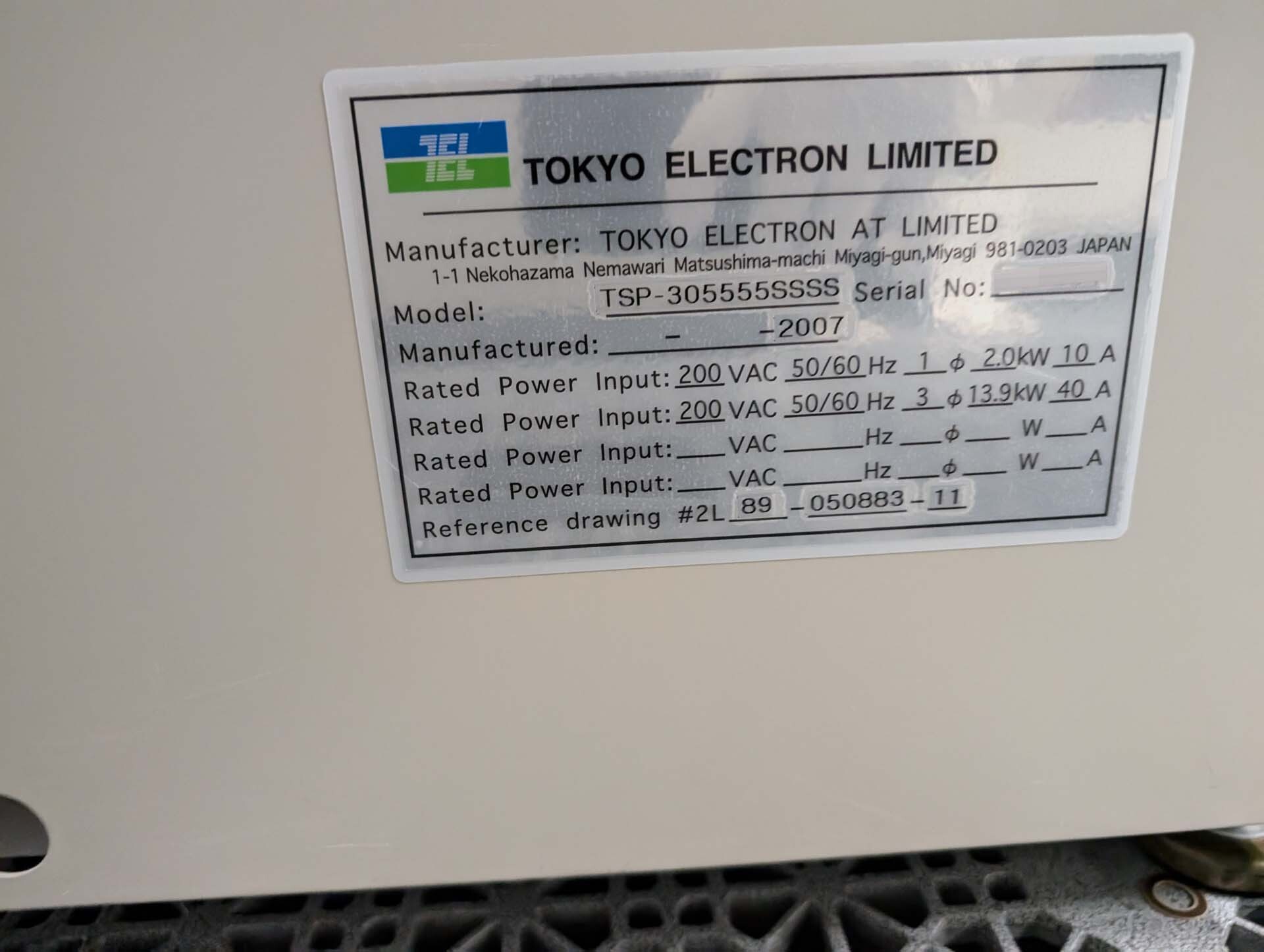 Foto Verwendet TEL / TOKYO ELECTRON TSP-305555SSSS Zum Verkauf