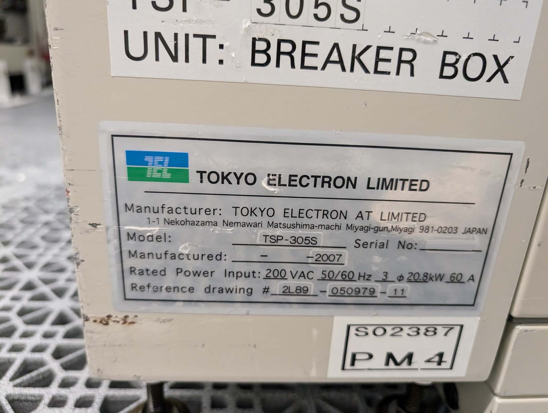 Foto Verwendet TEL / TOKYO ELECTRON TSP-305555SSSS Zum Verkauf