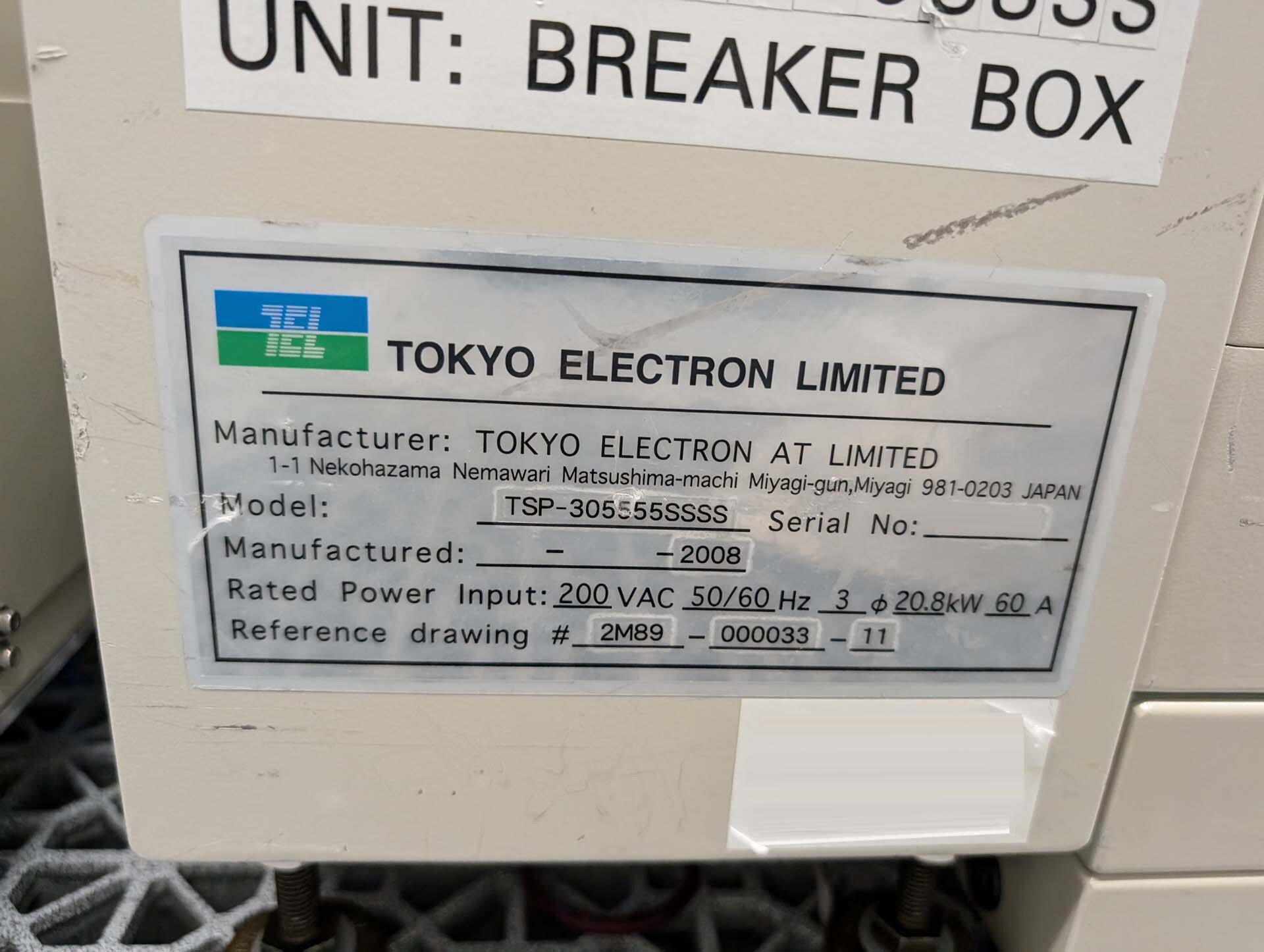 Foto Verwendet TEL / TOKYO ELECTRON TSP-305555SSSS Zum Verkauf