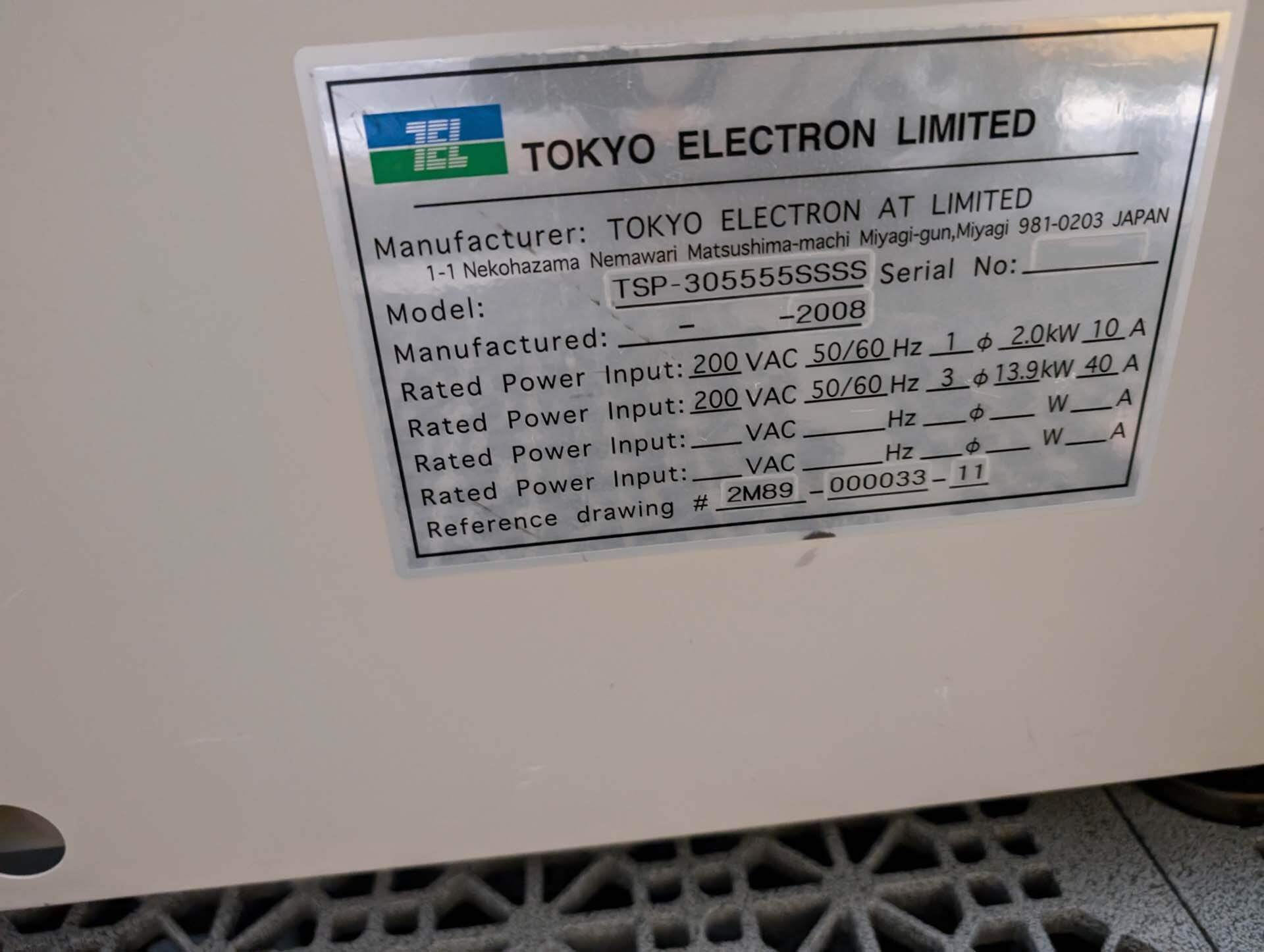 Foto Verwendet TEL / TOKYO ELECTRON TSP-305555SSSS Zum Verkauf