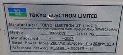 Foto Verwendet TEL / TOKYO ELECTRON TSP-305555SSSS Zum Verkauf