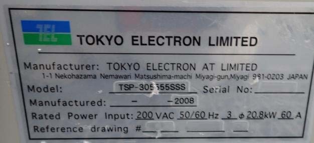 Foto Verwendet TEL / TOKYO ELECTRON TSP-305555SSSS Zum Verkauf