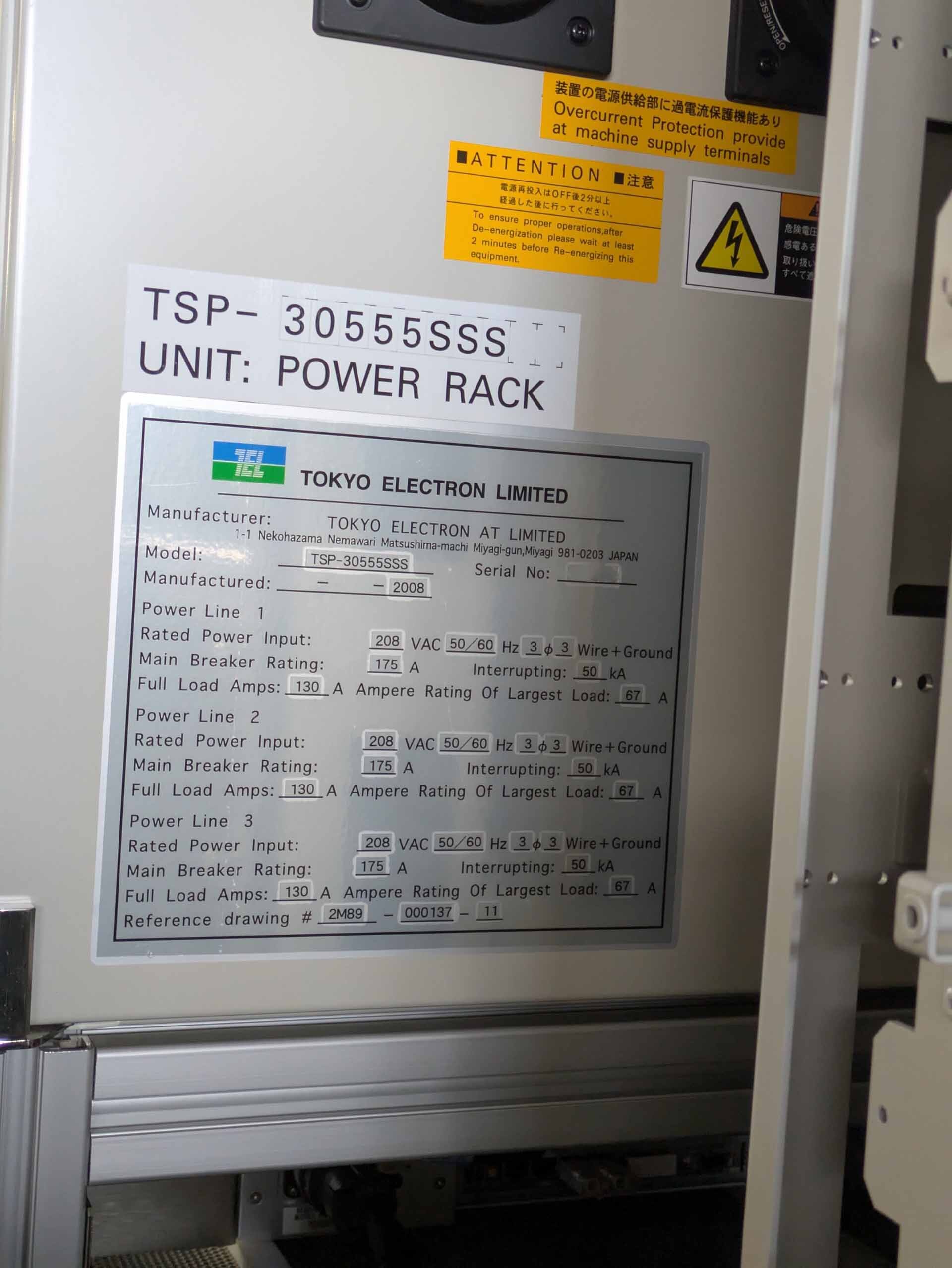 Foto Verwendet TEL / TOKYO ELECTRON TSP-30555SSS Zum Verkauf