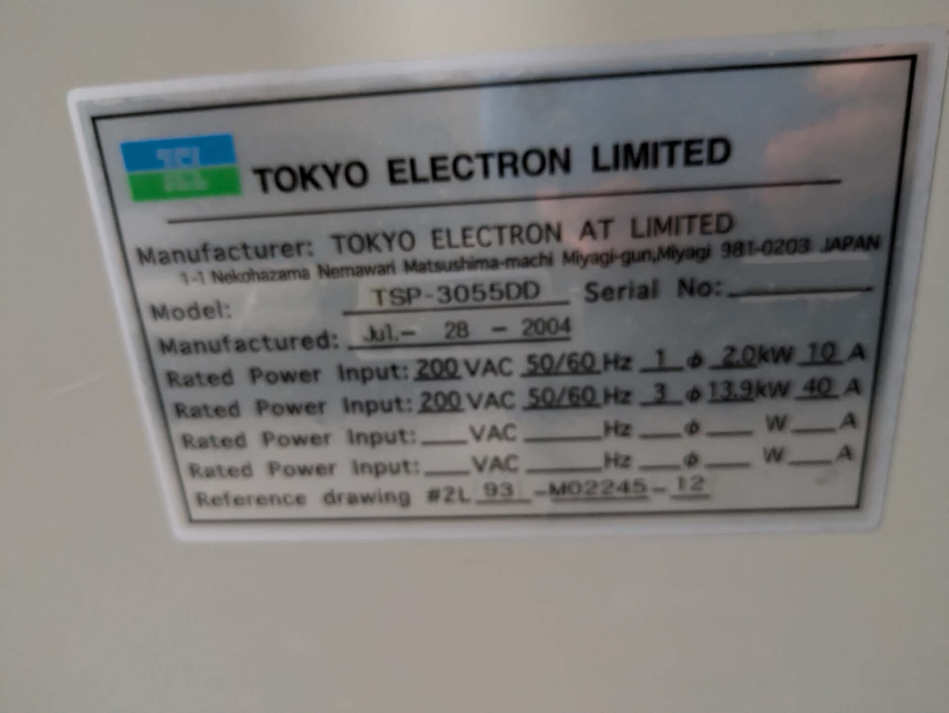 图为 已使用的 TEL / TOKYO ELECTRON TSP-3055DD 待售