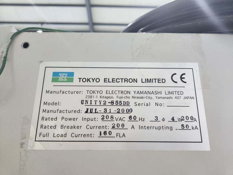 图为 已使用的 TEL / TOKYO ELECTRON Unity II 855DD 待售