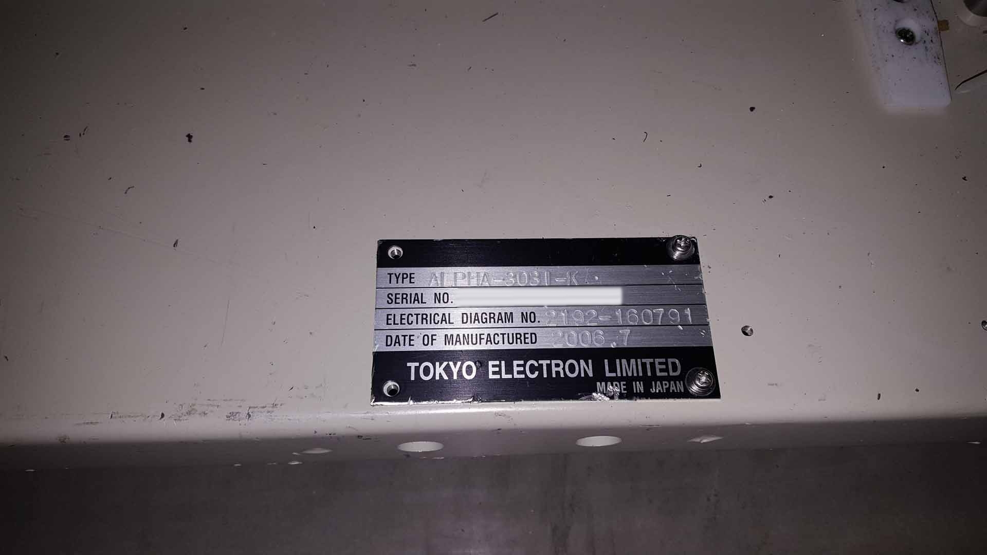 Photo Used TEL / TOKYO ELECTRON Alpha 303i For Sale