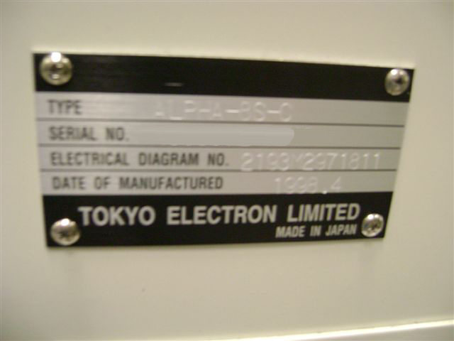 Photo Used TEL / TOKYO ELECTRON Alpha 8S For Sale