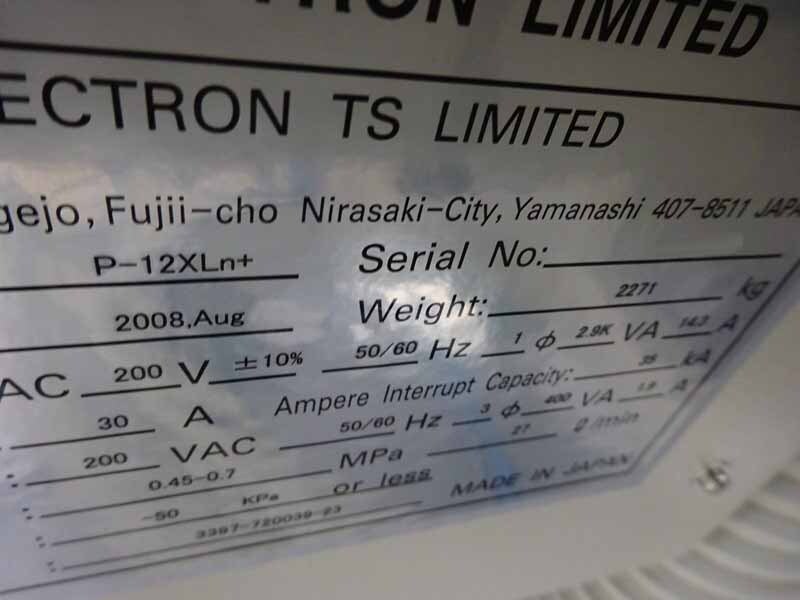 Photo Used TEL / TOKYO ELECTRON P-12XLn+ For Sale