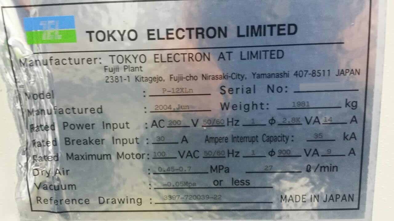 Foto Verwendet TEL / TOKYO ELECTRON P-12XLn Zum Verkauf