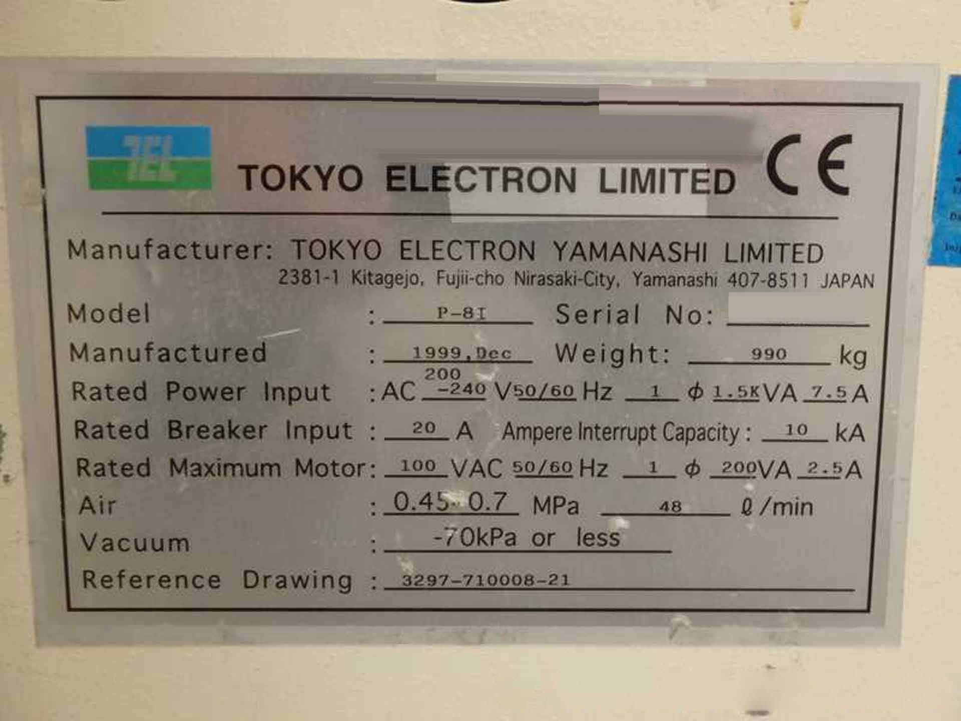 사진 사용됨 TEL / TOKYO ELECTRON P-8i 판매용