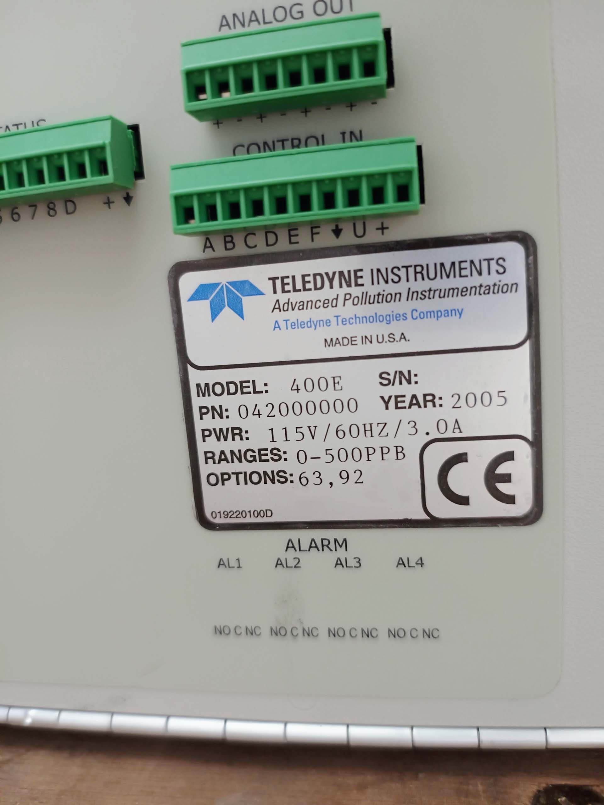 사진 사용됨 TELEDYNE M400E 판매용