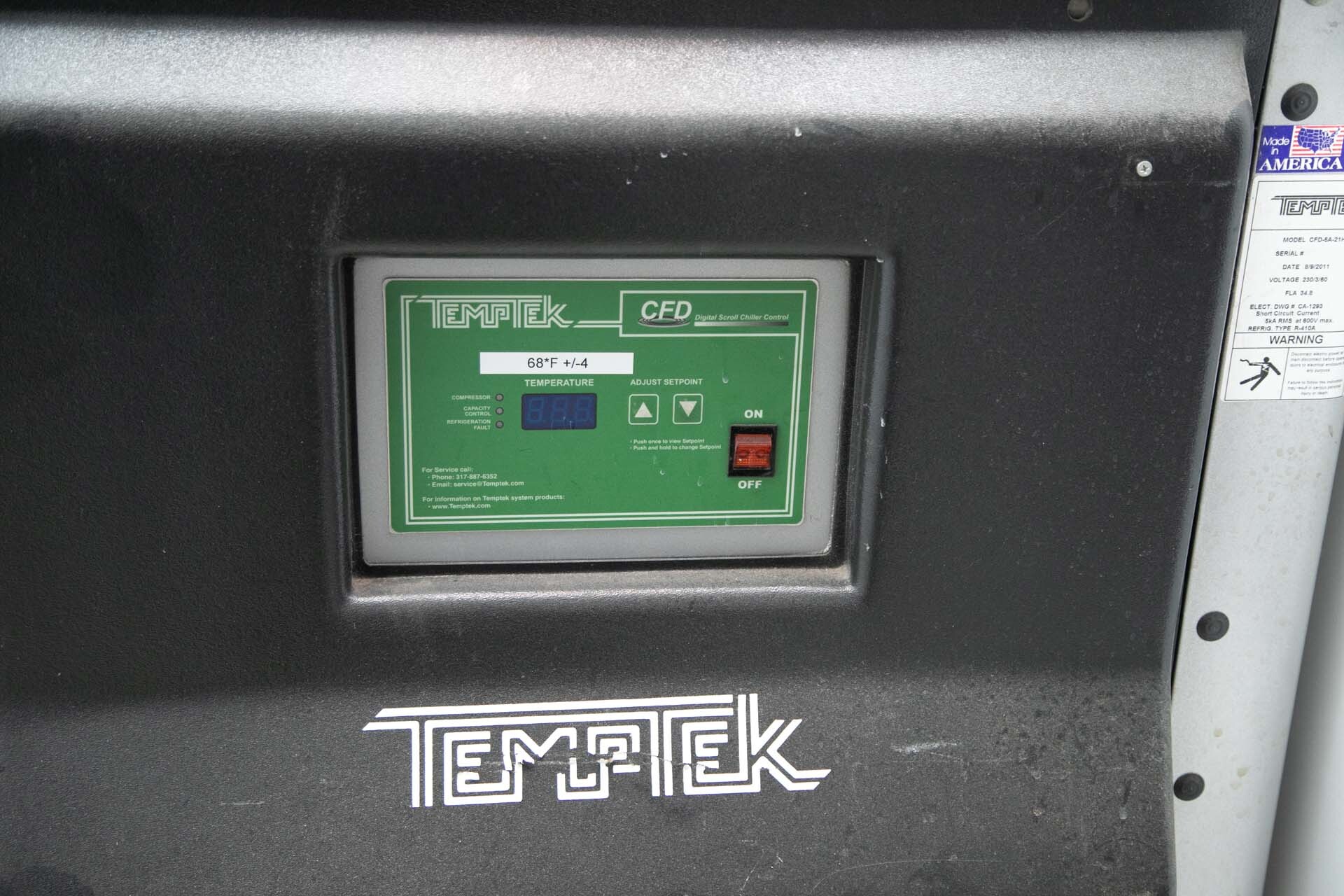 圖為 已使用的 TEMPTEK CFD-5A-21H 待售