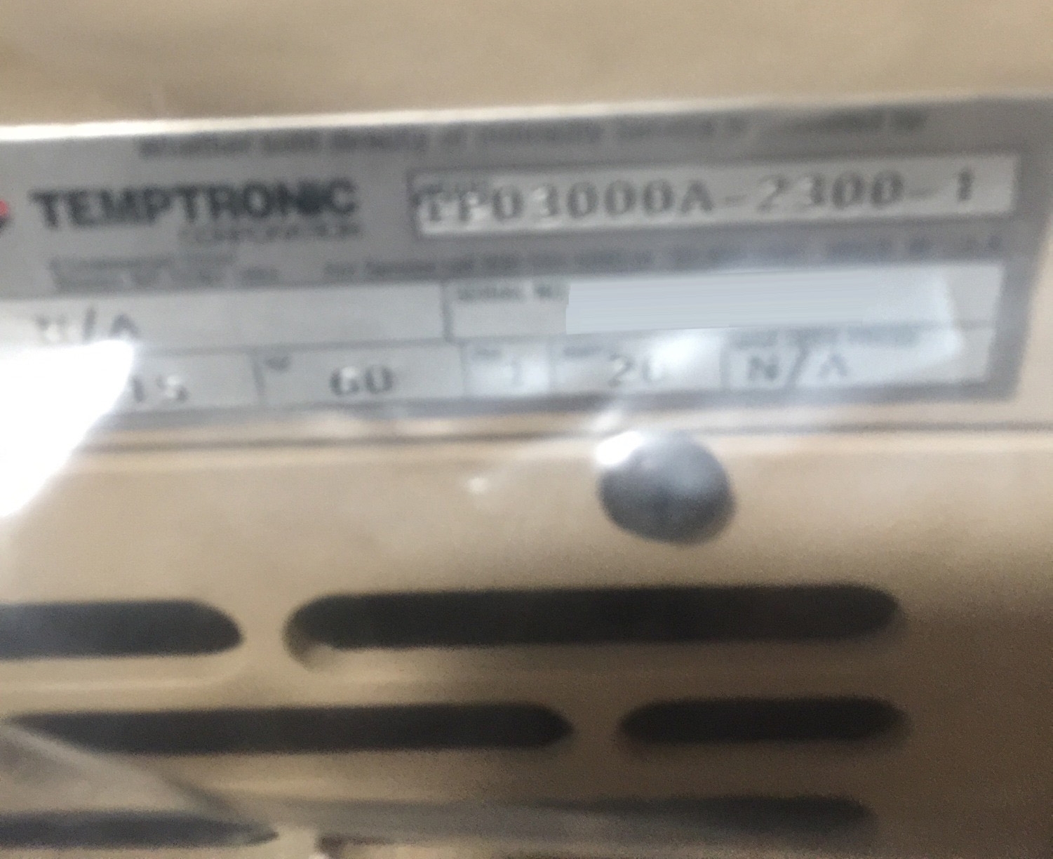 Photo Used TEMPTRONIC TPO 3000A-2300-1 For Sale