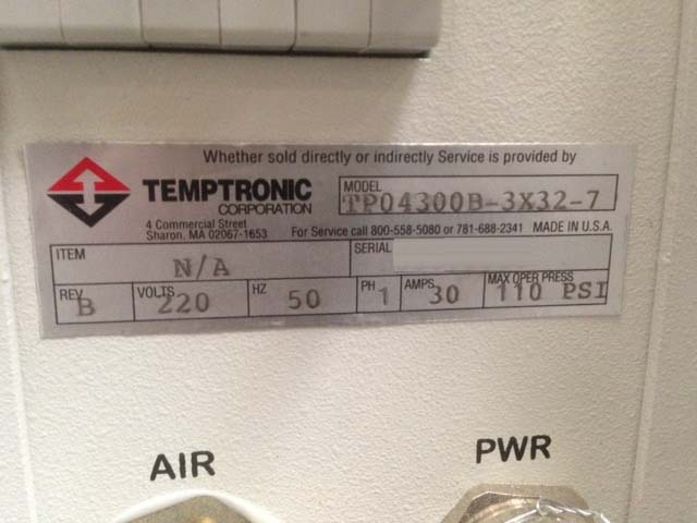 Photo Used TEMPTRONIC TPO 4300B-3X32-7 For Sale