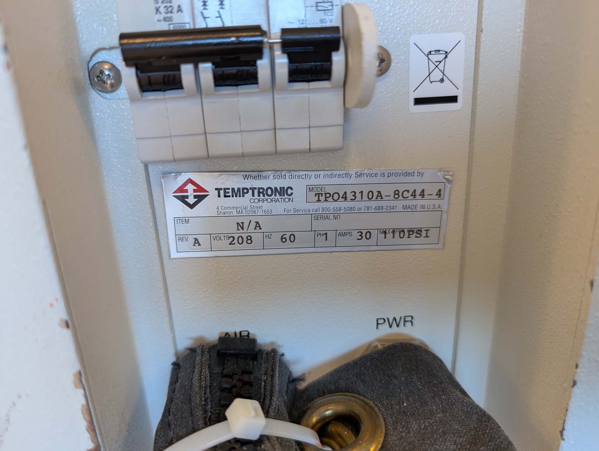 Photo Utilisé TEMPTRONIC TPO 4310A-8C44-4 À vendre