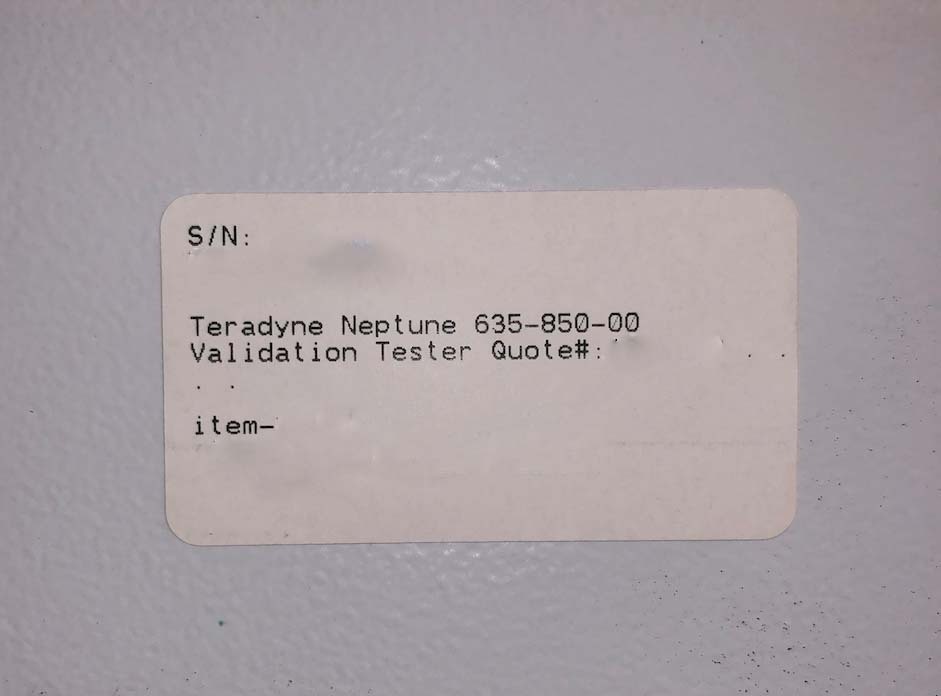 Photo Used TERADYNE Neptune For Sale