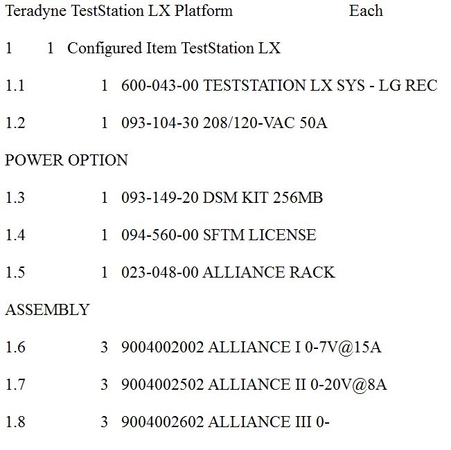 フォト（写真） 使用される TERADYNE TestStation TSLX-F364 販売のために