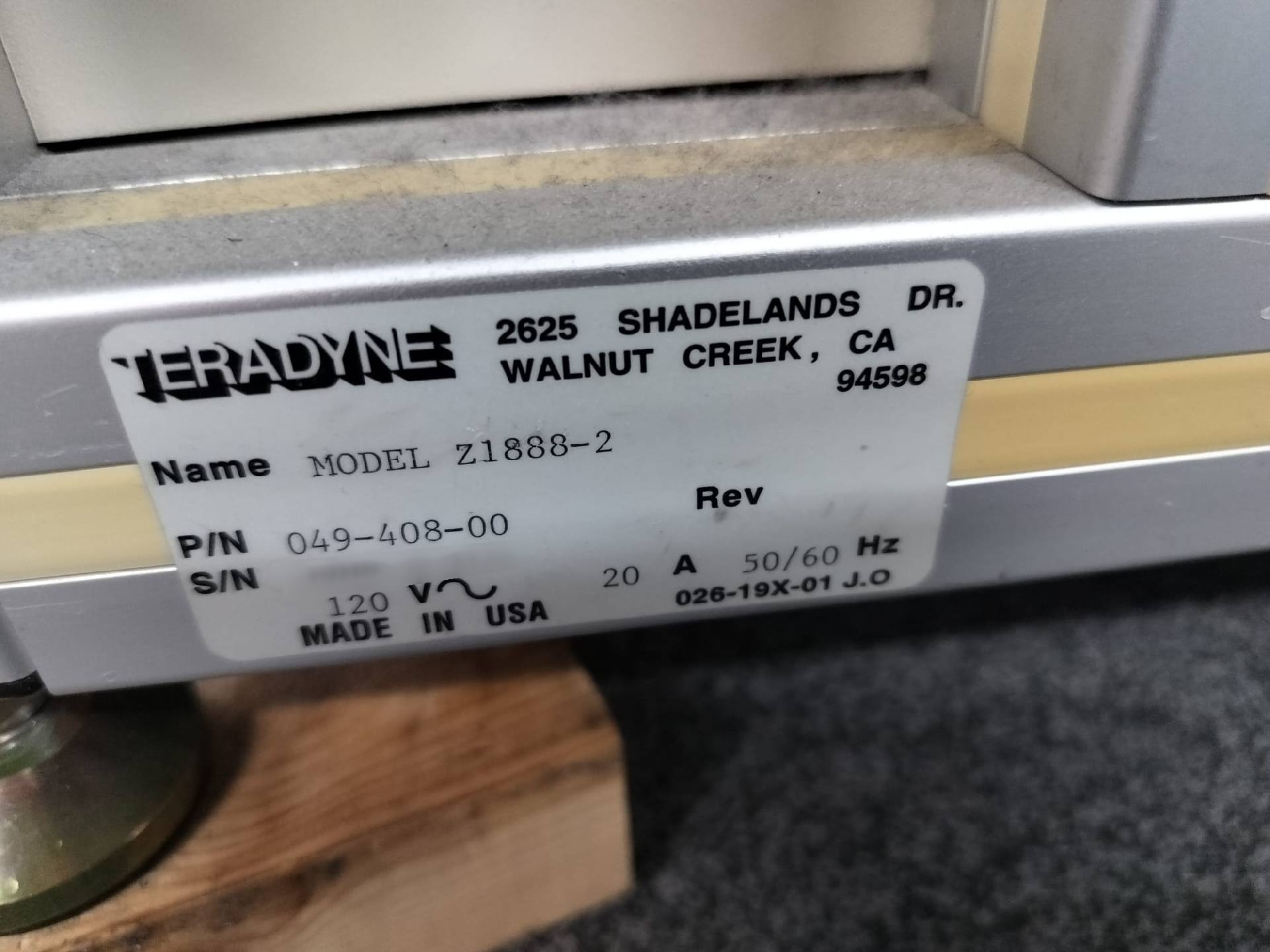 图为 已使用的 TERADYNE Z 1888-2 待售