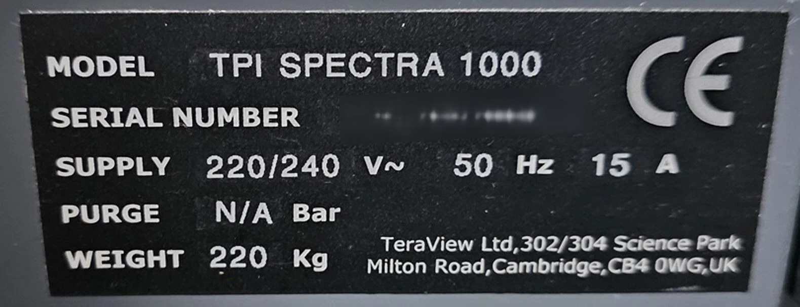 フォト（写真） 使用される TERAVIEW TPI Spectra 1000 販売のために