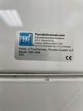 Photo Used TERRA UNIVERSAL 2001-83A For Sale